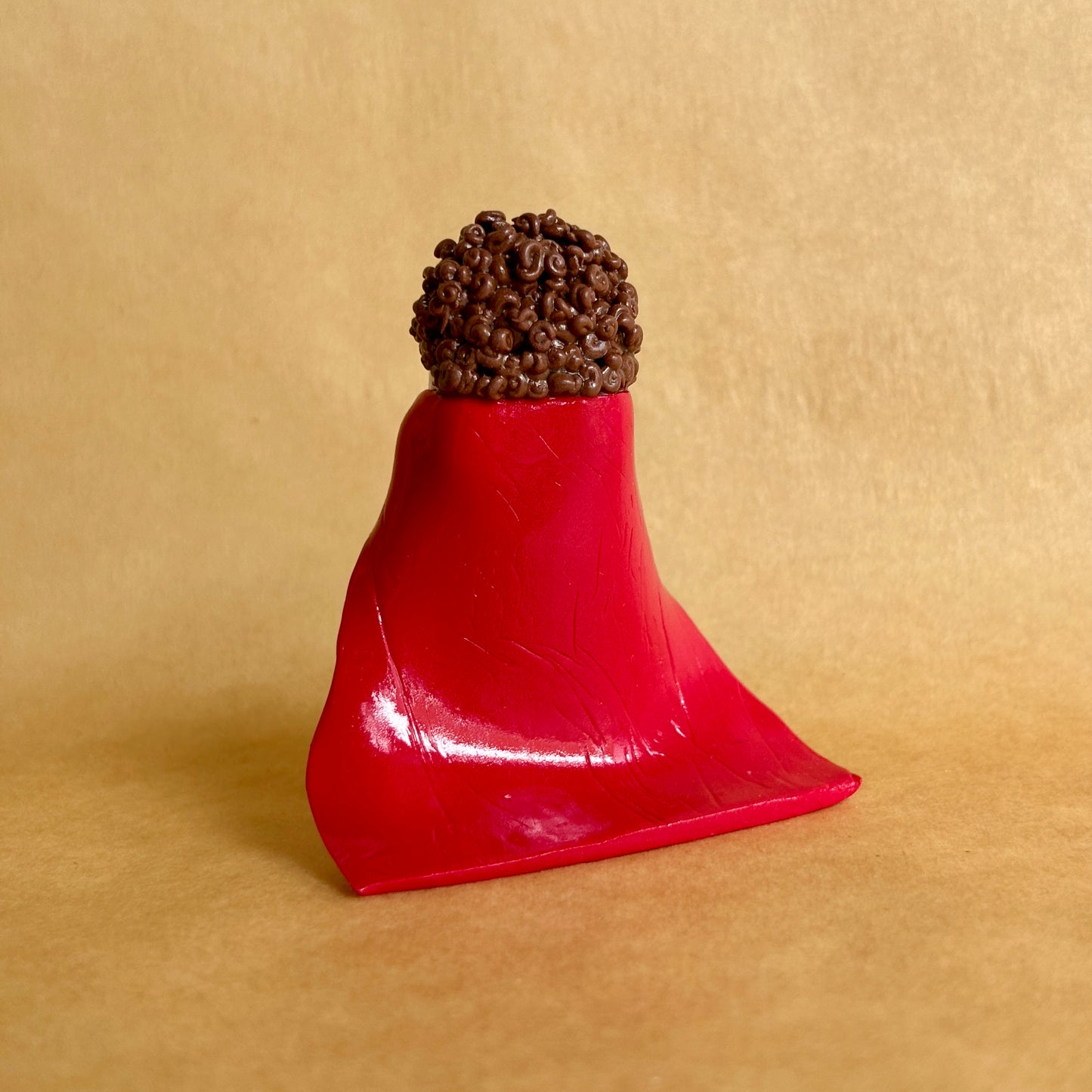 Nacho Libre Inspired Handmade Clay Figure | Collectible Mini Sculpture | Desktop Buddy