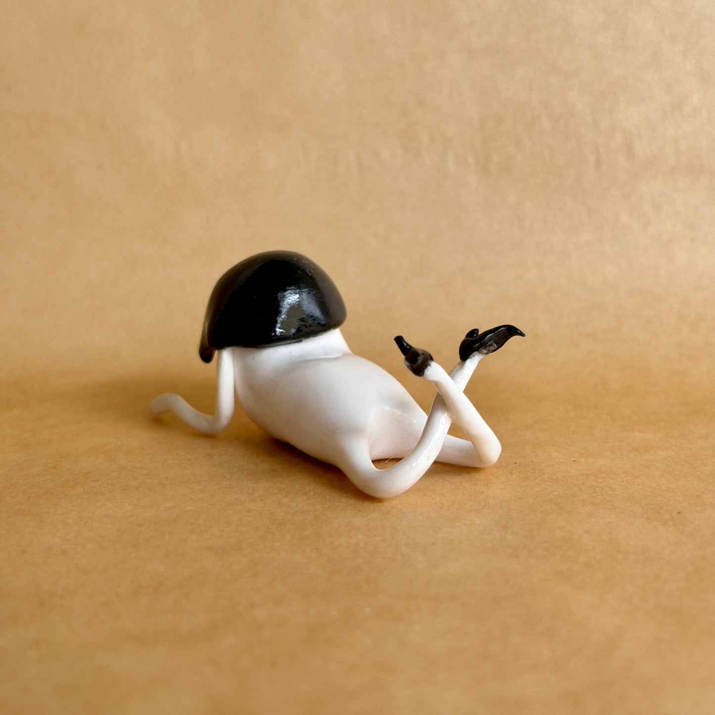 Handmade Mia Wallace Inspired Clay Figurine | Collectible Mini Sculpture | Desktop Buddy