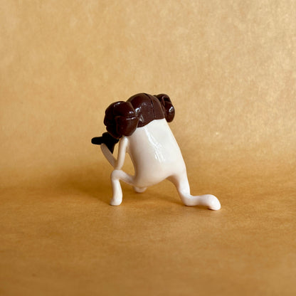 Princess Leia inspired Handmade Space Princess Figure | Collectible Decor Sculpture