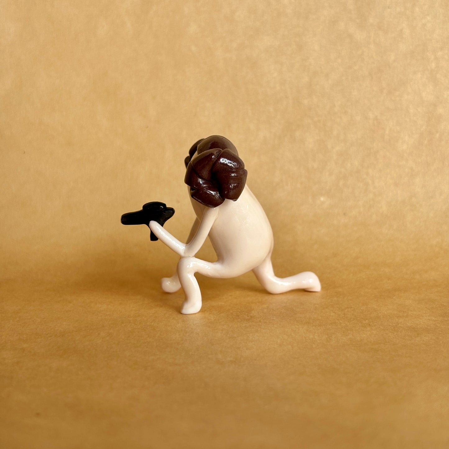 Princess Leia inspired Handmade Space Princess Figure | Collectible Decor Sculpture