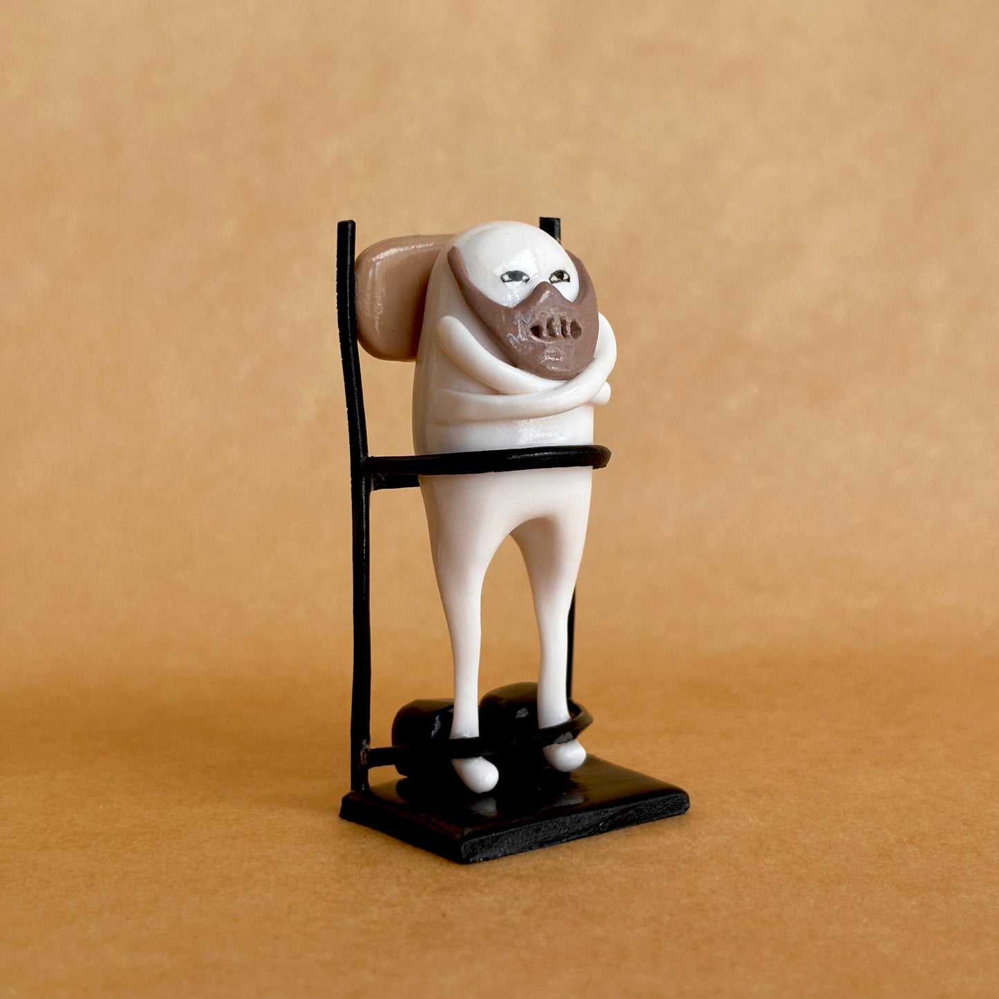 Hannibal Lecter Inspired Handmade Mini Sculpture | Collectible Display Figure