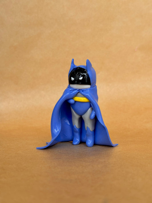 Batman Inspired Night Vigilante Clay Figure | Handmade Collectible | Shelf Decor | Fan Art Inspired