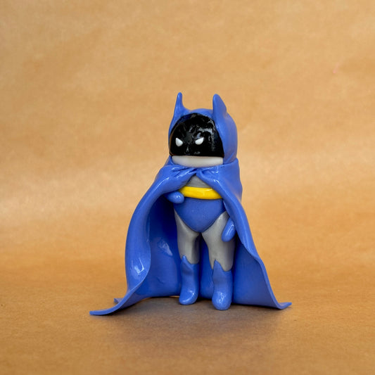 Batman Inspired Night Vigilante Clay Figure | Handmade Collectible | Shelf Decor | Fan Art Inspired