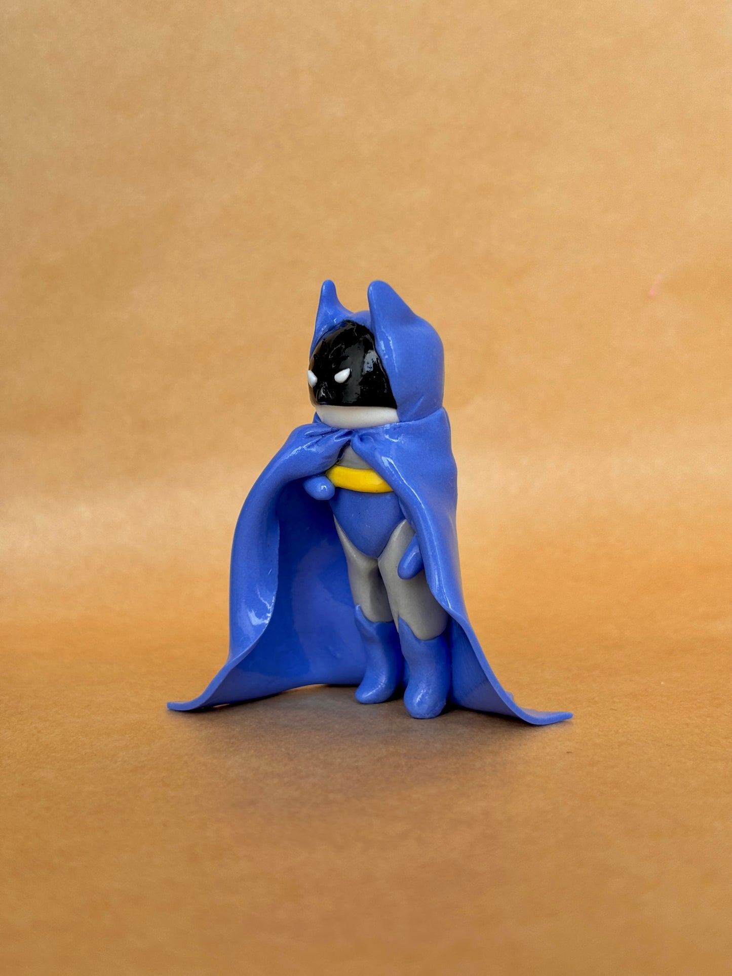 Batman Inspired Night Vigilante Clay Figure | Handmade Collectible | Shelf Decor | Fan Art Inspired