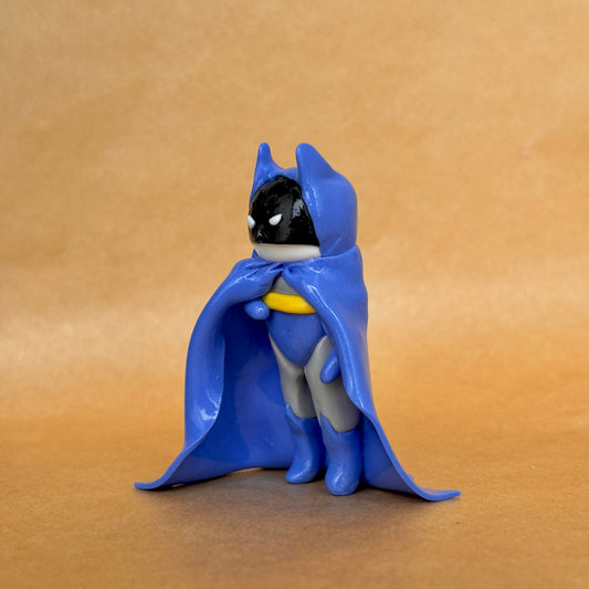 Batman Inspired Night Vigilante Clay Figure | Handmade Collectible | Shelf Decor | Fan Art Inspired
