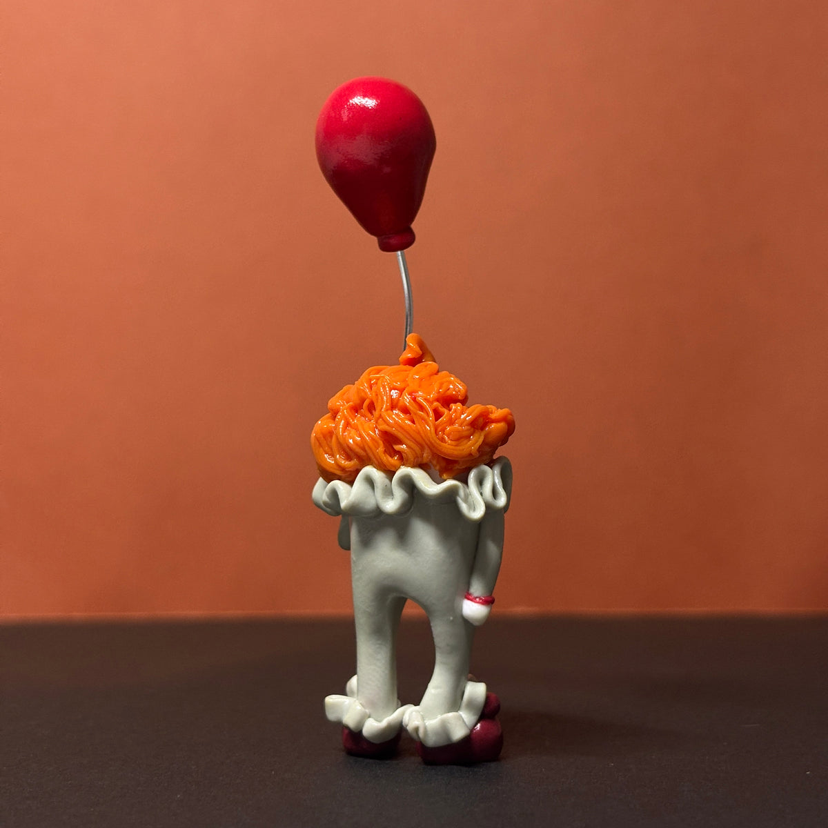 Pennywise Inspired Clay Figurine | IT 2017 Clown Figure | Handmade Movie Shelf Decor