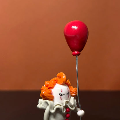 Pennywise Inspired Clay Figurine | IT 2017 Clown Figure | Handmade Movie Shelf Decor