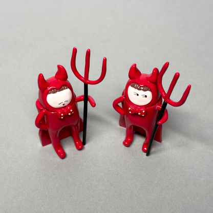 Problem Child Junior Inspired Figurines | Set of 2 Handmade Clay Movie Figures